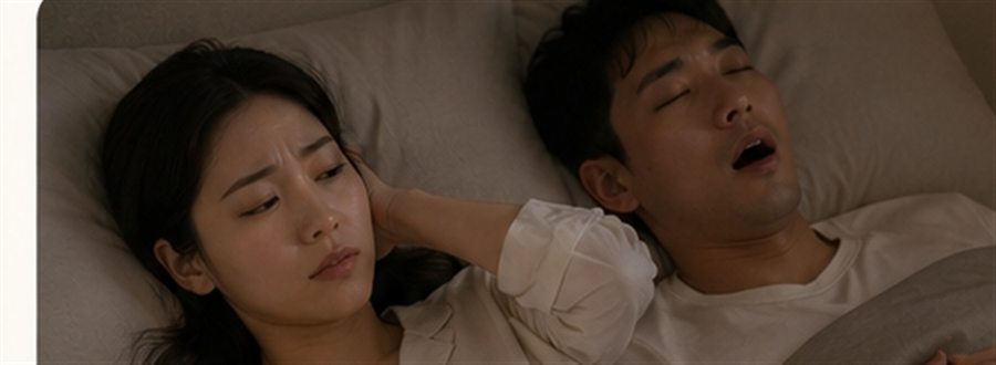 코골이로 인해 수면이 방해될 때